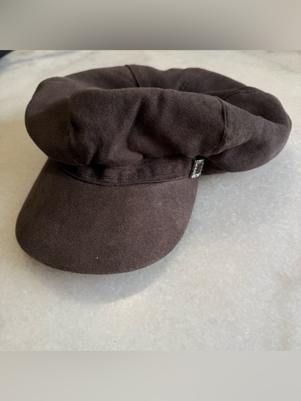 Y2K Brown Newsboy Cap
